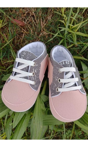 somon gri renkli ici pamuklu organik ortopedik cocuk bebek ilkadim bagcikli patik kanvas sneaker casual ayakkabi