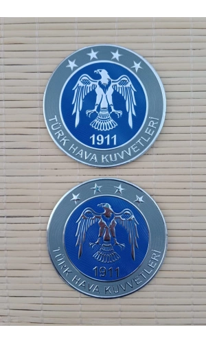 turk hava kuvvetleri 1911 3d termoplastik silikon kabartma pec arma patch