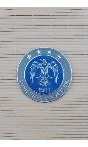 turk hava kuvvetleri 1911 3d termoplastik silikon kabartma arma pec patch