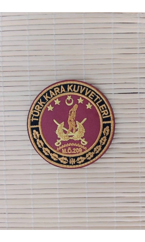 Turk Kara Kuvvetleri M.O 209 Nakis islemeli arma patch pec