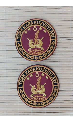 Turk Kara Kuvvetleri M.O 209 Nakis islemeli arma pec patch