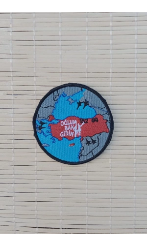 turkiye haritali nakis islemeli oglum bak gidin arma patch pec