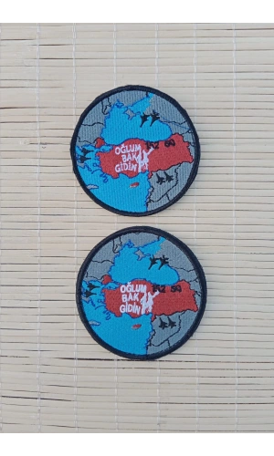 turkiye haritali nakis islemeli oglum bak gidin arma pec patch