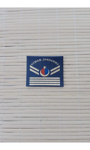 uzman jandarma lacivert renkli uzman cavus 4 kademe 3d plastik mini gogus rutbesi