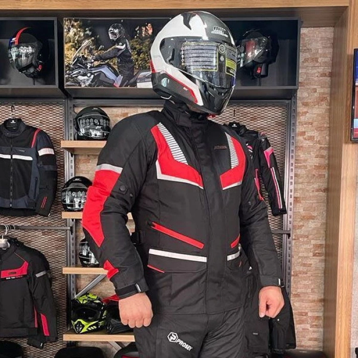 Prosev Uzun Mont CE2203 - Su Geçirmez ve Korumalı Motosiklet Montu