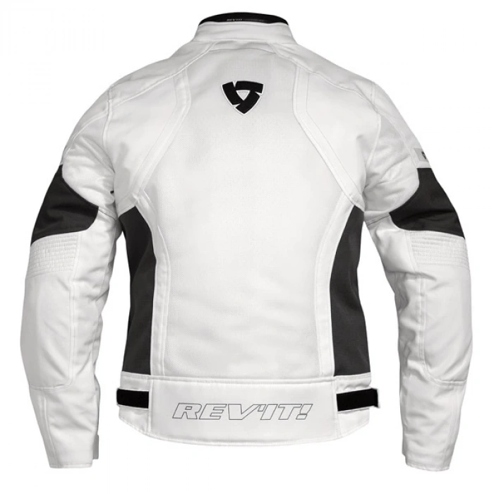 REVIT Airwave Kadın Mont Beyaz - Yazlık, CE Onaylı, Hava Alabilen Motosiklet Montu