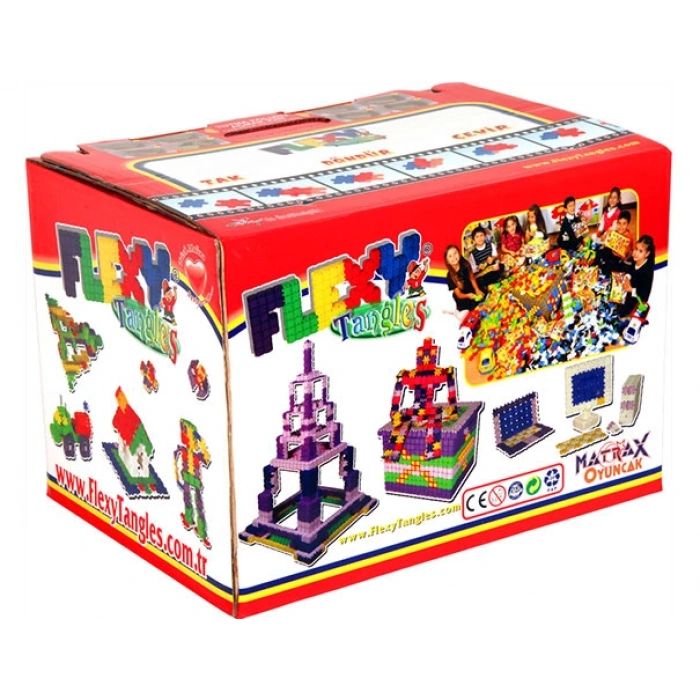 500 Parça Flexy Tangles® Plastik Kapta