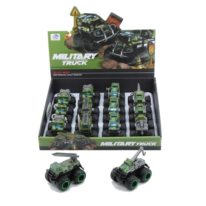 DUBLE SÜRTMELİ METAL DIECAST ASKERİ CANAVAR ARABA