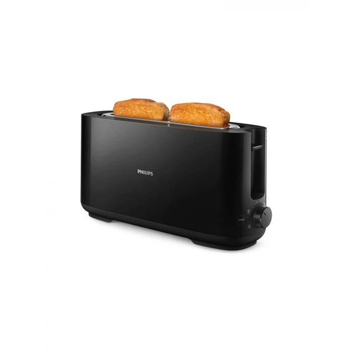 Philips Daily Collection Uzun Yuvalı Ekmek Kızartma Makinesi Siyah, HD2590/90