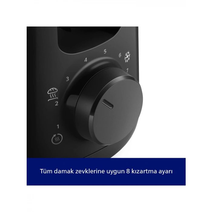 Philips Daily Collection Uzun Yuvalı Ekmek Kızartma Makinesi Siyah, HD2590/90