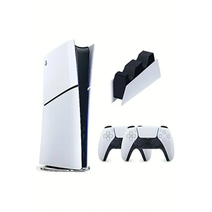 Sony Playstation 5 Slim çift kol + şarj istasyonu