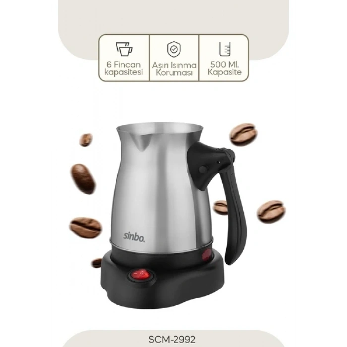 SİNBO SCM-2992 ELEKTRİKLİ CEZVE