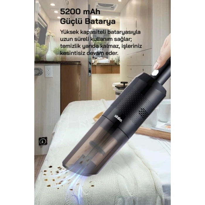 SİNBO SVC-8631 ŞARJLI EL SÜPÜRGESİ