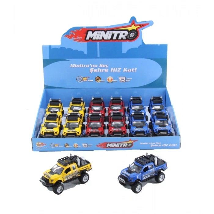 1:36 METAL ÇEKBIRAK SESLİ IŞIKLI OFF ROAD PIC UP