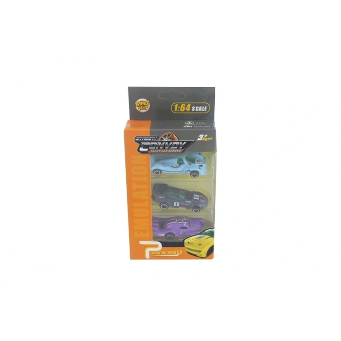 3LÜ KALİTELİ DIECAST METAL ARABALAR