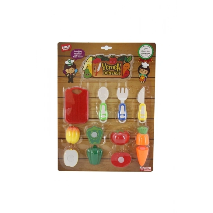 12 PCS SALATALIKLI KESİLEBİLEN MEYVE & SEBZE