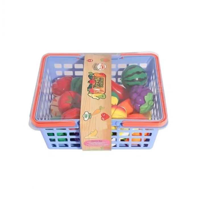 42 PCS SEPETLİ KESİLEBİLEN MEYVE VE SEBZE