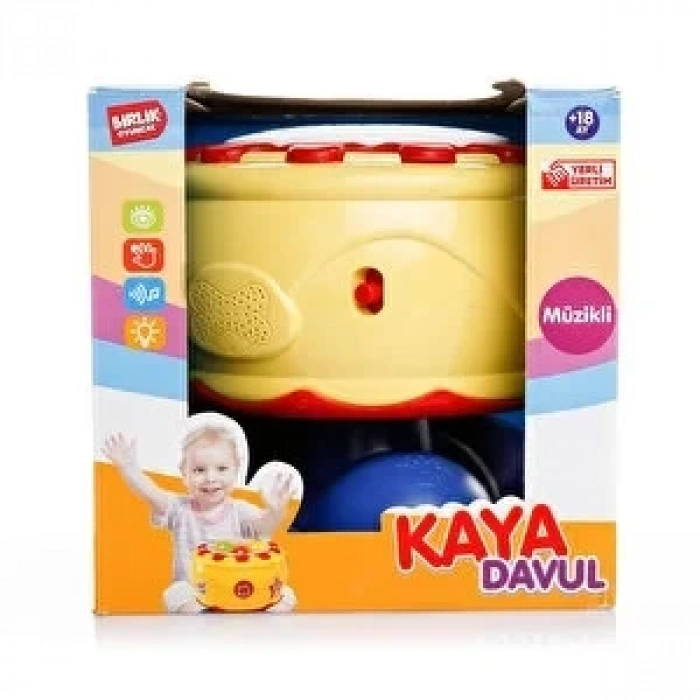 PİLLİ IŞIKLI SESLİ KAYA DAVUL