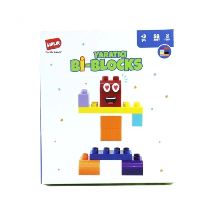 Bİ-BLOCKS 58 PCS ARAÇLI YARATICI BLOKLAR