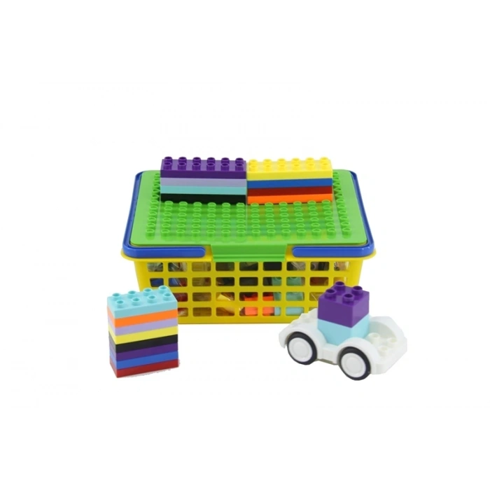 Bİ-BLOCKS SEPETLİ 58 PCS ARAÇLI YARATICI BLOKLAR