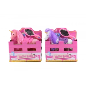 AYNALI AKSESUARLI KADİFE UNICORN AT