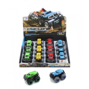 DUBLE SÜRTMELİ METAL DIECAST RENKLİ CANAVAR ARABA