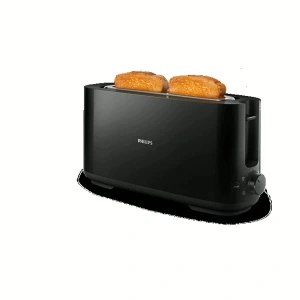 Philips Daily Collection Uzun Yuvalı Ekmek Kızartma Makinesi Siyah, HD2590/90