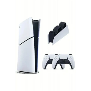 Sony Playstation 5 Slim çift kol + şarj istasyonu