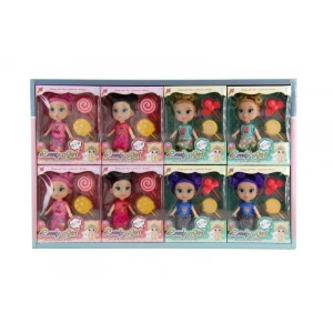 KUTUDA RENKLİ SAÇLI ŞEKERLİ BEBEK