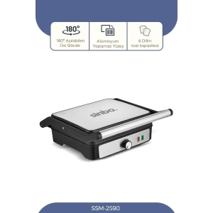 SINBO 2590 inox ızgr ve tost 2000w