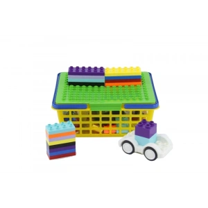 Bİ-BLOCKS SEPETLİ 58 PCS ARAÇLI YARATICI BLOKLAR