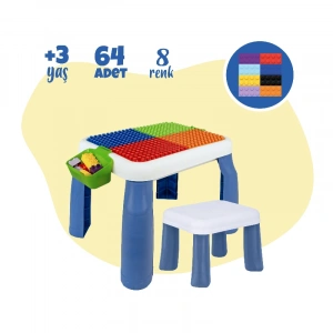 BÜYÜK SANDALYELİ 64 PCS Bİ-BLOKS MASASI