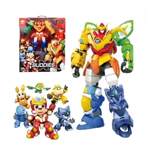 SEVİMLİ DÖNÜŞEBİLEN ULTRAN 5Lİ BUDDIES SÜPER ROBOT