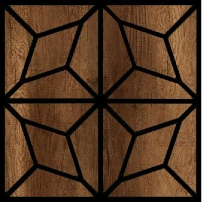 ASİMETRİK TEAK AKUSTİK DUVAR PANELİ