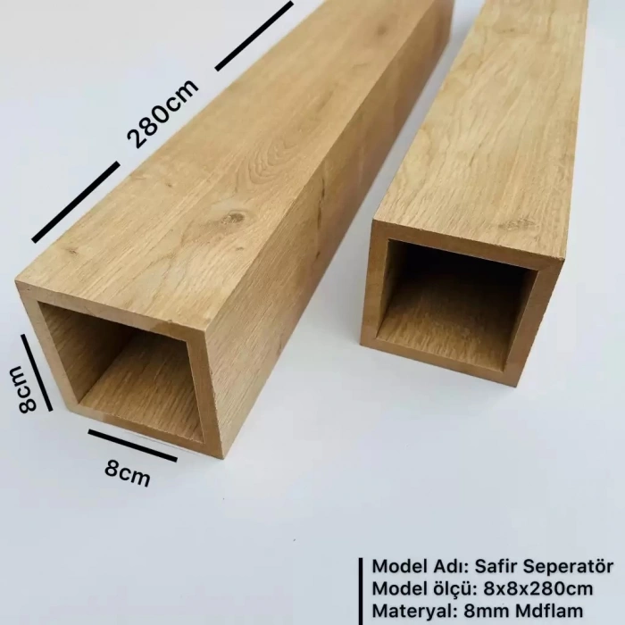 Ceviz Seperatör Bölme Profili 10cmx10cmx280cm