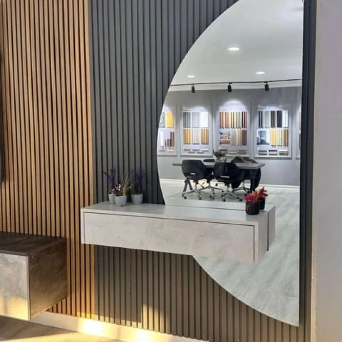 Fırtına Gri Mdf Tavan ve Duvar Lambri 12cm