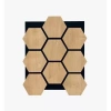 HEXAGON - ALTIGEN AKUSTİK DUVAR PANELİ SAFİR MEŞE
