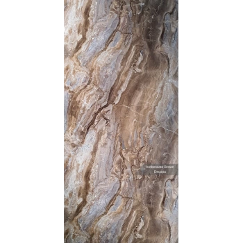 Arabescato Brown Mermer Desenli Pvc Duvar Paneli 122x244 cm