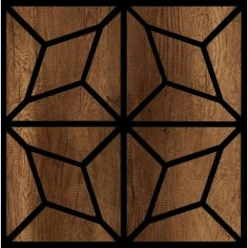 ASİMETRİK TEAK AKUSTİK DUVAR PANELİ