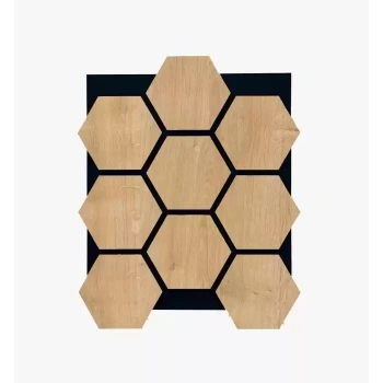 HEXAGON - ALTIGEN AKUSTİK DUVAR PANELİ SAFİR MEŞE