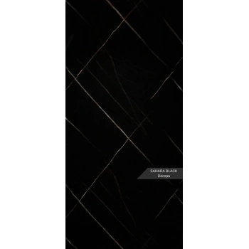 Sahara Black Mermer Desenli Pvc Duvar Paneli 122*244cm