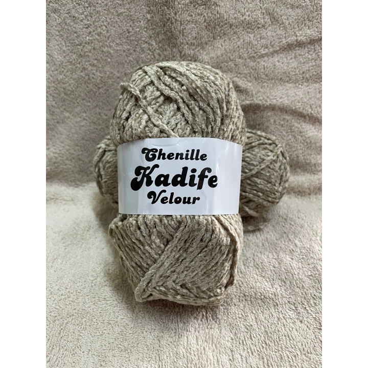 Chenille Kadife Velour sütlü kahve