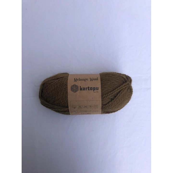 Kartopu Cozy Melange Wool Haki