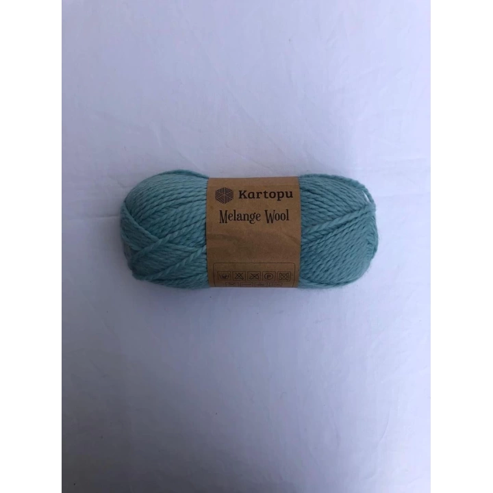 Kartopu Cozy Melange Wool Mavi