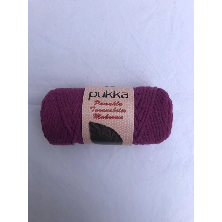 Pukka 5 mm Pamuk Makrome Mor