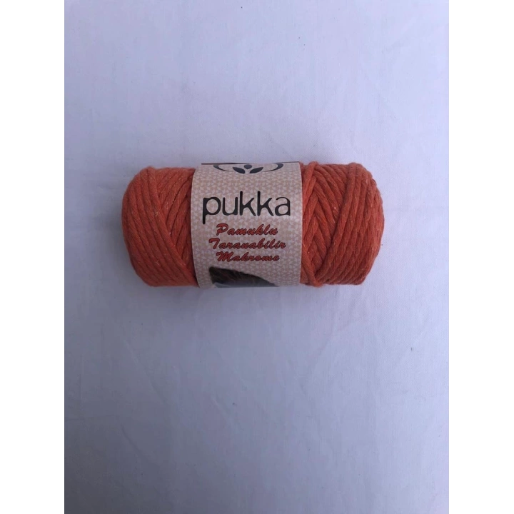 Pukka 5 mm Pamuk Makrome Turuncu