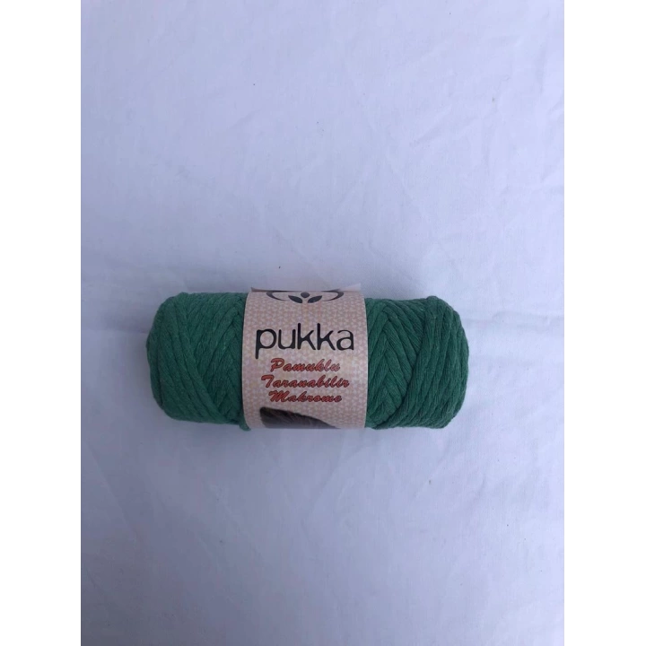 Pukka 5 mm Pamuk Makrome Yeşil