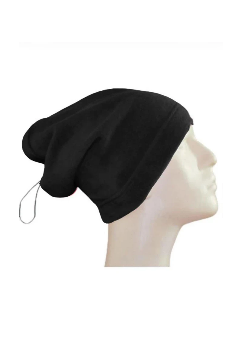 Bağcıklı Polar Bere Boyunluk Çift Kullanım Sıcak ve Konforlu Tasarım