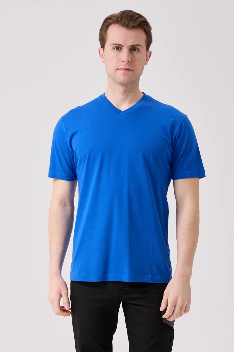 Galanthus V Yaka T-Shirt - Nefes Alabilir, Rahat ve Şık Tasarım