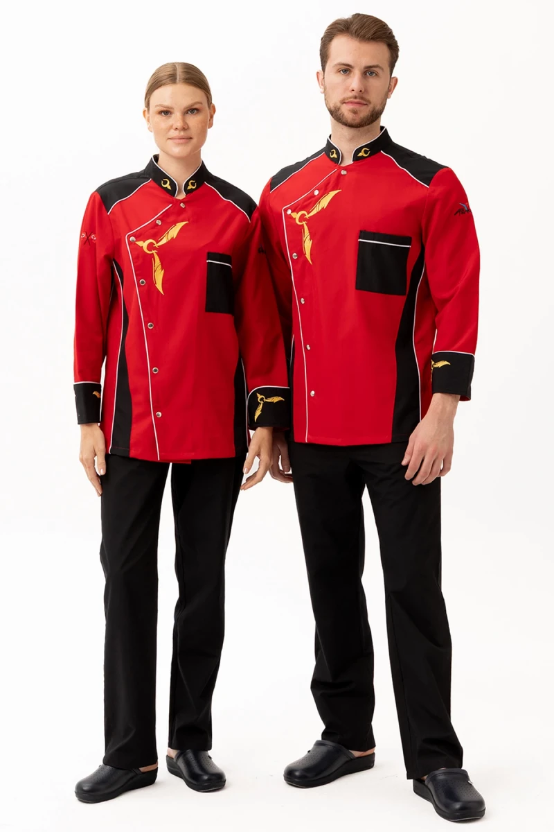 Crenata Şef Aşçı Ceketi - Şık ve Dayanıklı, Nefes Alabilir, Profesyonel Mutfak Kullanımı İçin